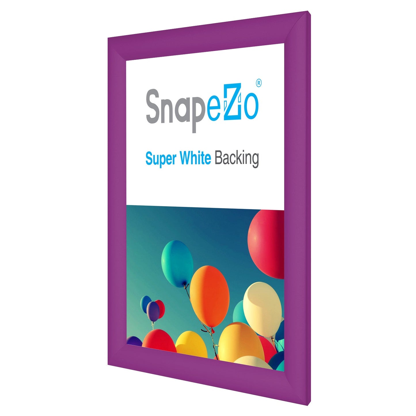 8.5x11 Purple SnapeZo® Snap Frame - 1.2" Profile