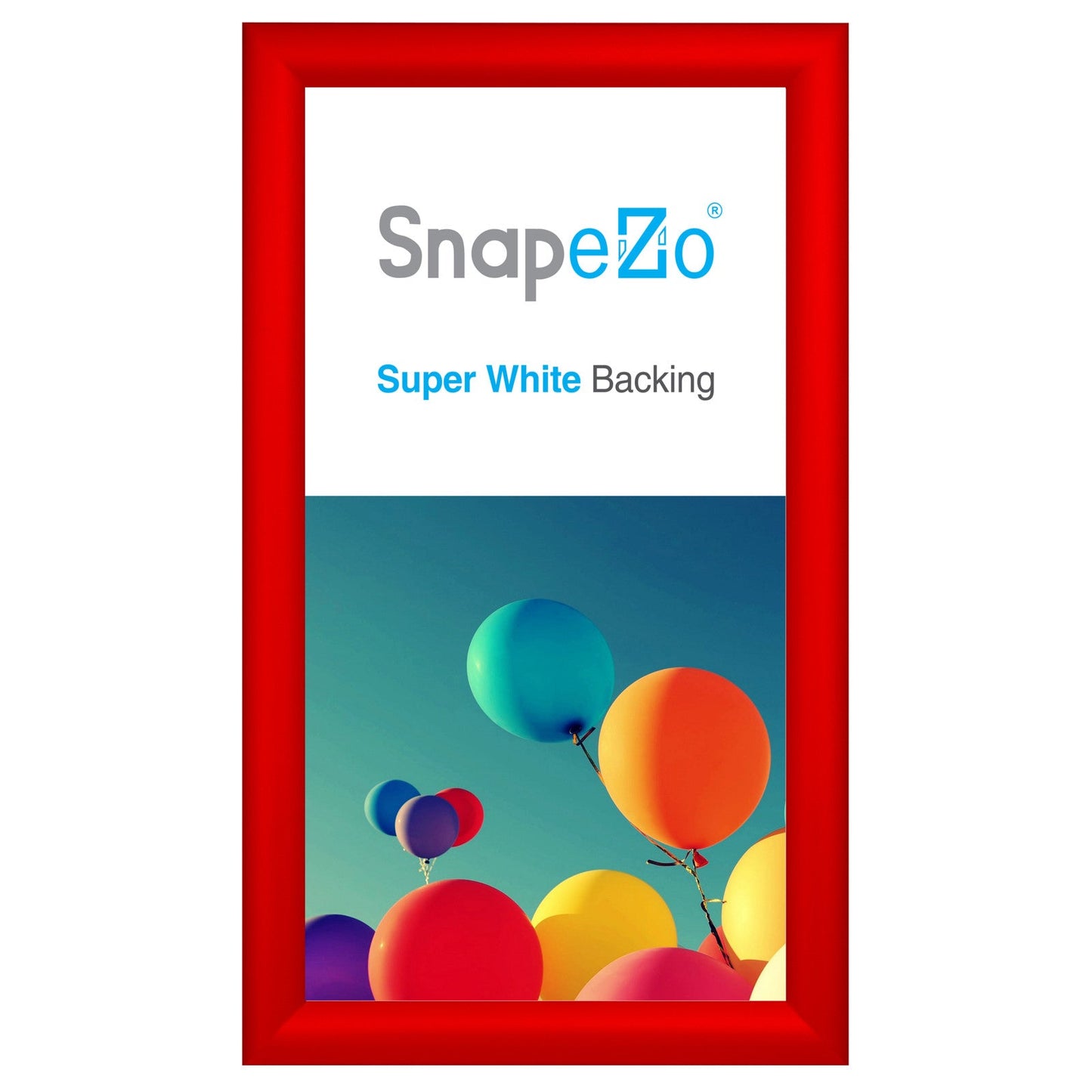 10x18 Red SnapeZo® Snap Frame - 1.2" Profile