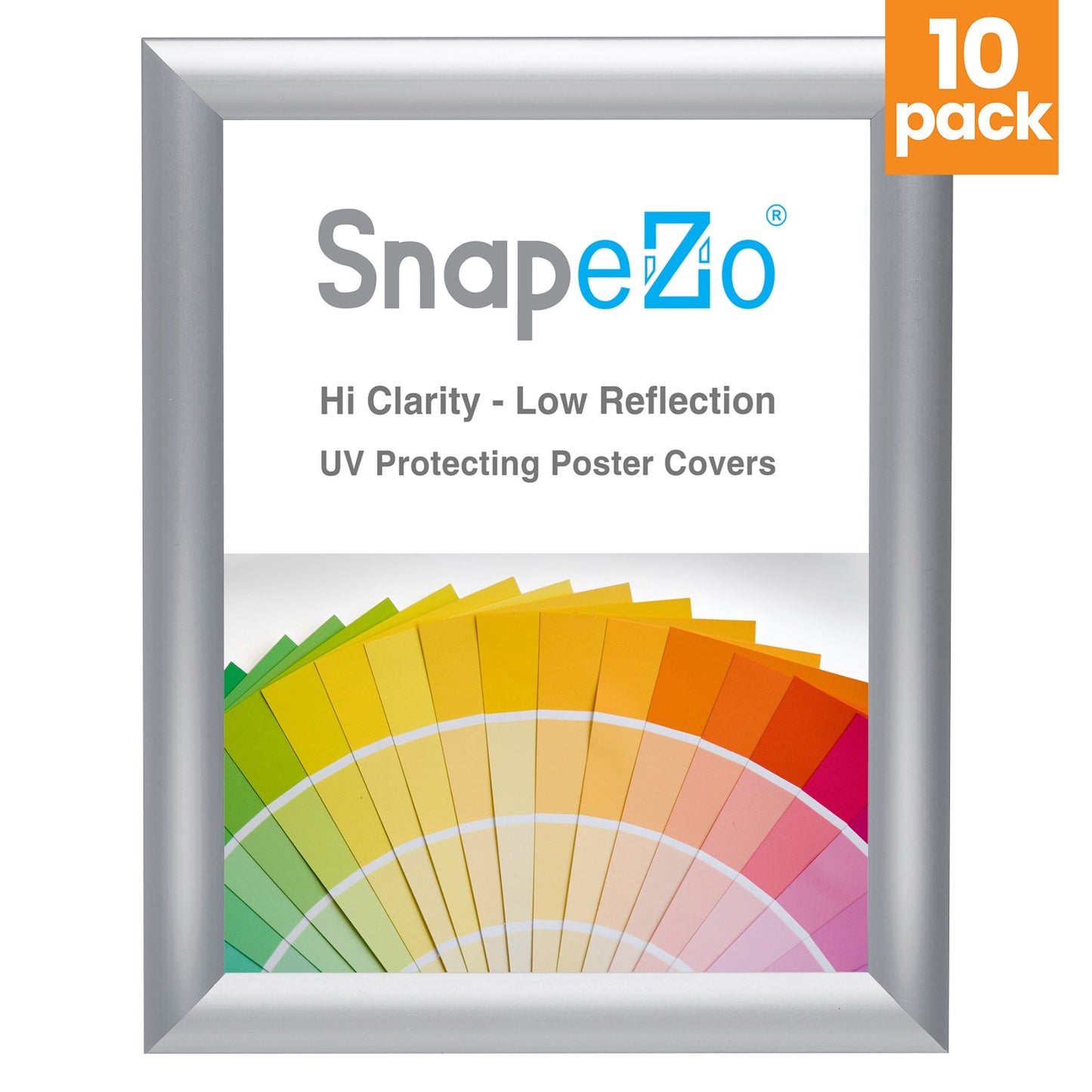 10 Case Pack of Snapezo® of Silver 8x10 Photo Frame - 1" Profile