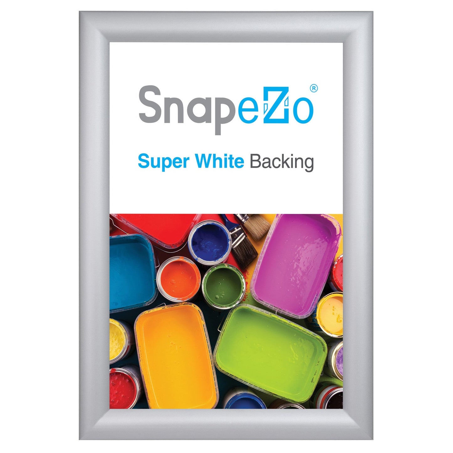 10x15 Silver SnapeZo® Snap Frame - 1.2" Profile