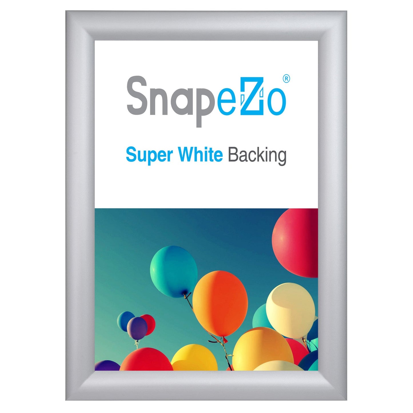 8.5x11 Silver SnapeZo® Snap Frame - 1.2" Profile