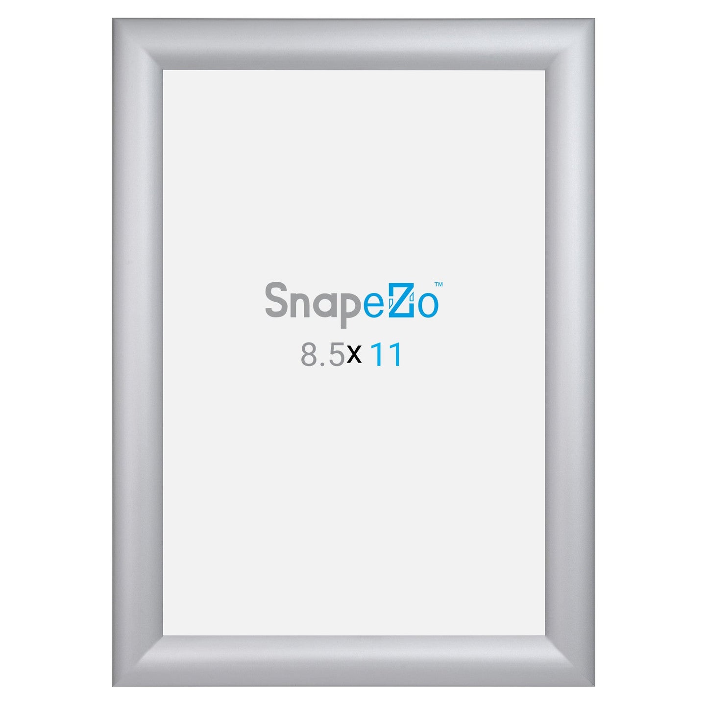 8.5x11 Silver SnapeZo® Snap Frame - 1.2" Profile