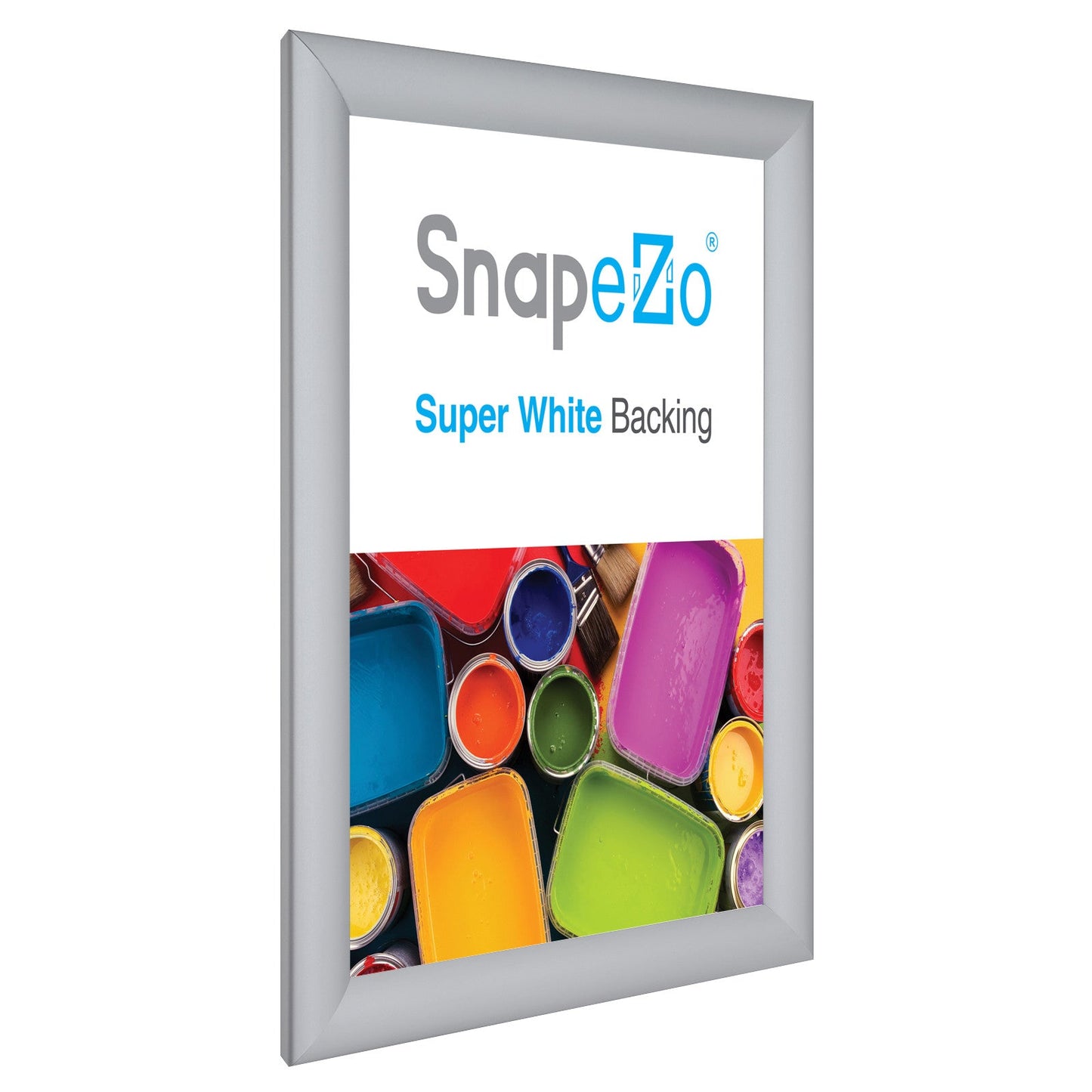 8.5x11 Silver SnapeZo® Snap Frame - 1.2" Profile