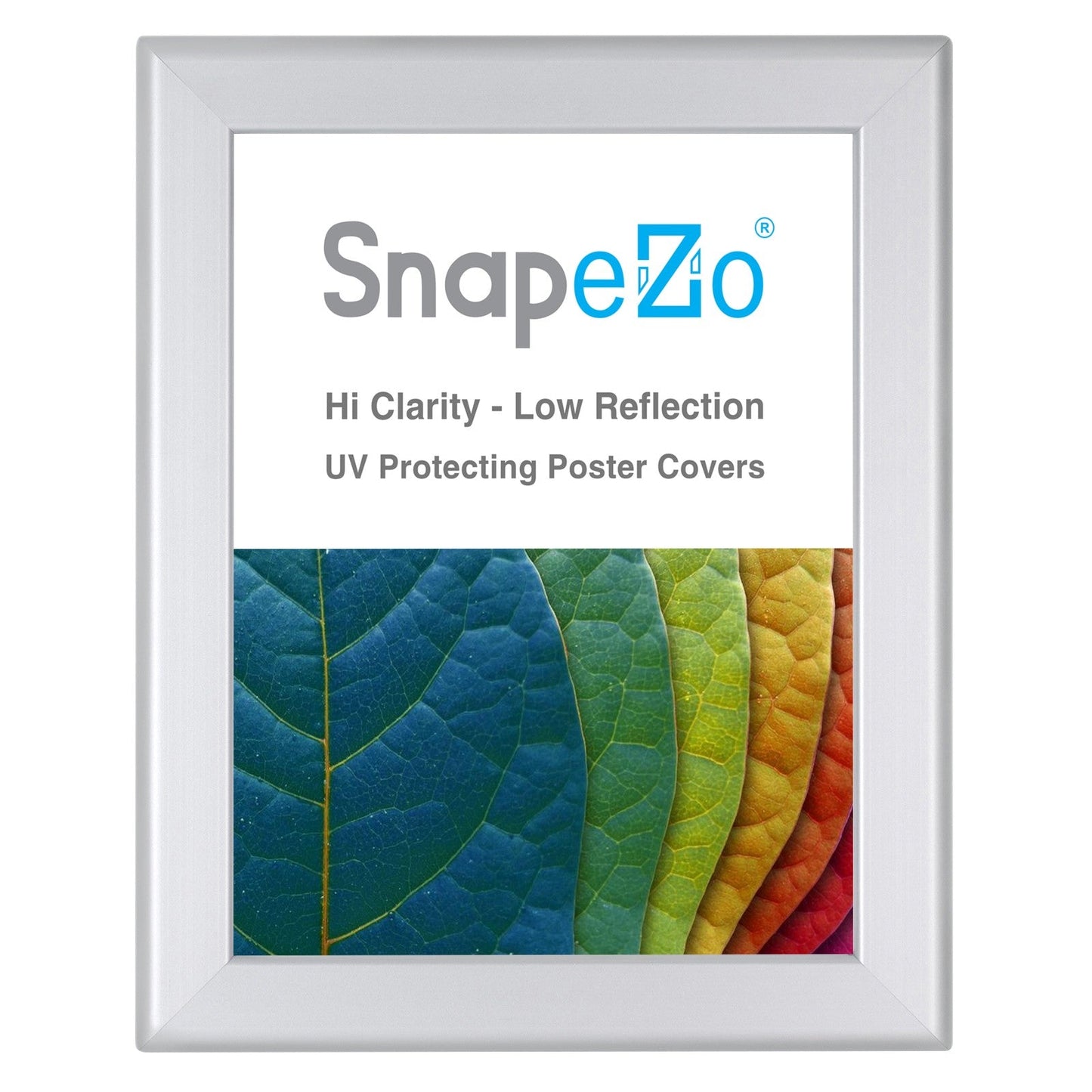 8.5x11 Silver SnapeZo® Snap Frame - 1.25" Profile