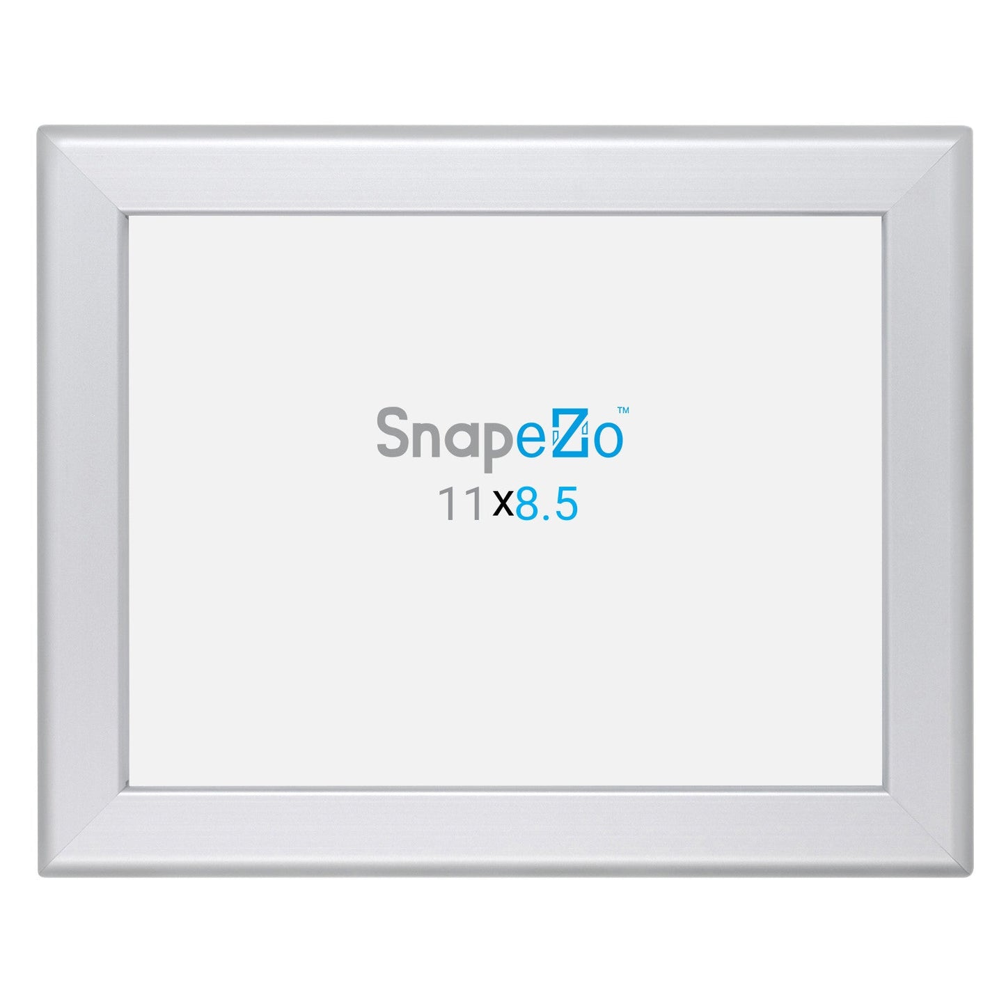 8.5x11 Silver SnapeZo® Snap Frame - 1.25" Profile