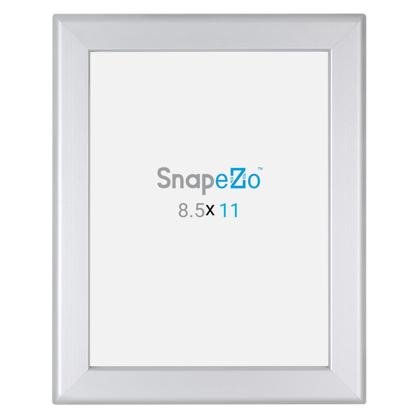 8.5x11 Silver SnapeZo® Snap Frame - 1.25" Profile