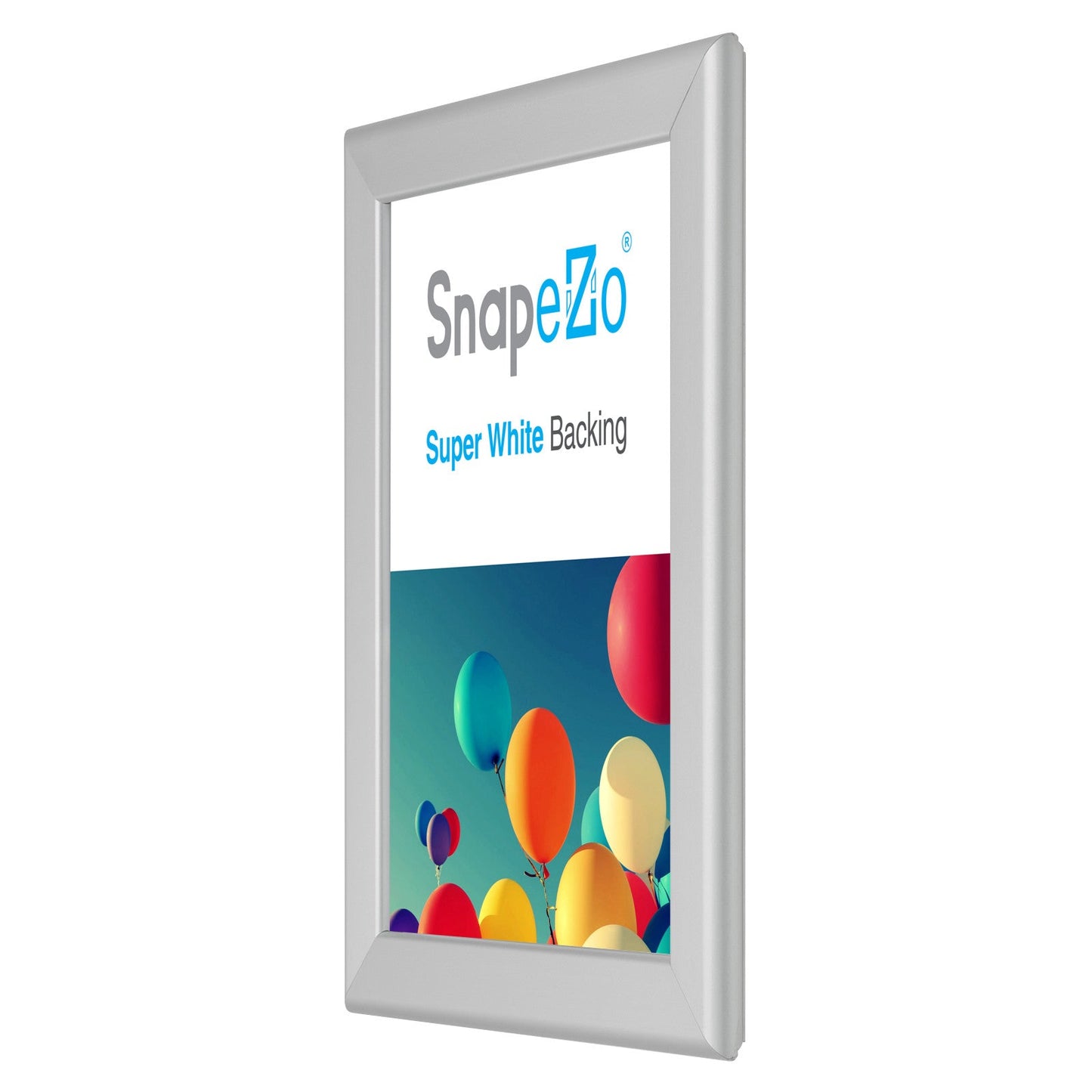8.5x11 Silver SnapeZo® Snap Frame - 1.25" Profile