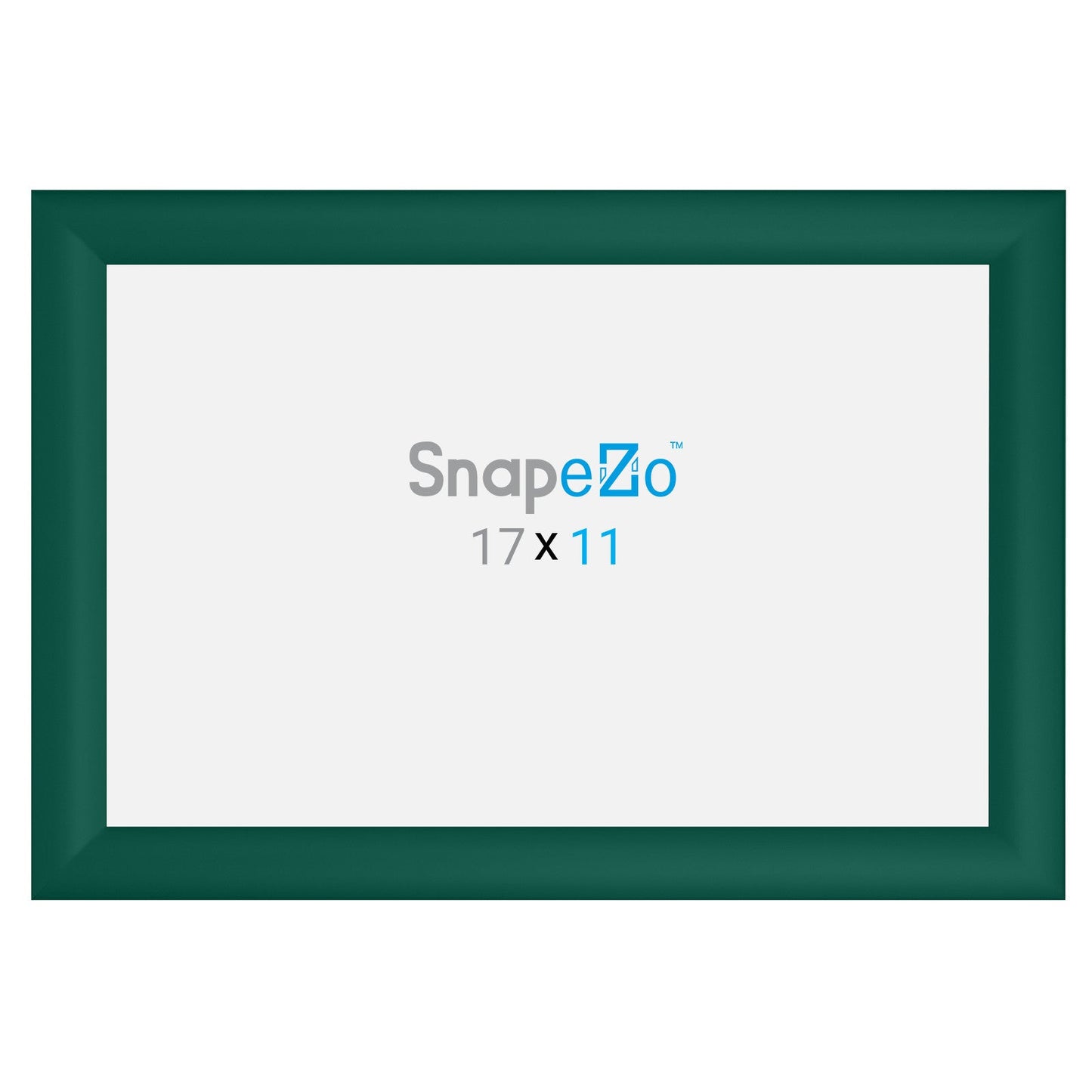 11x17 Green SnapeZo® Snap Frame - 1.2" Profile