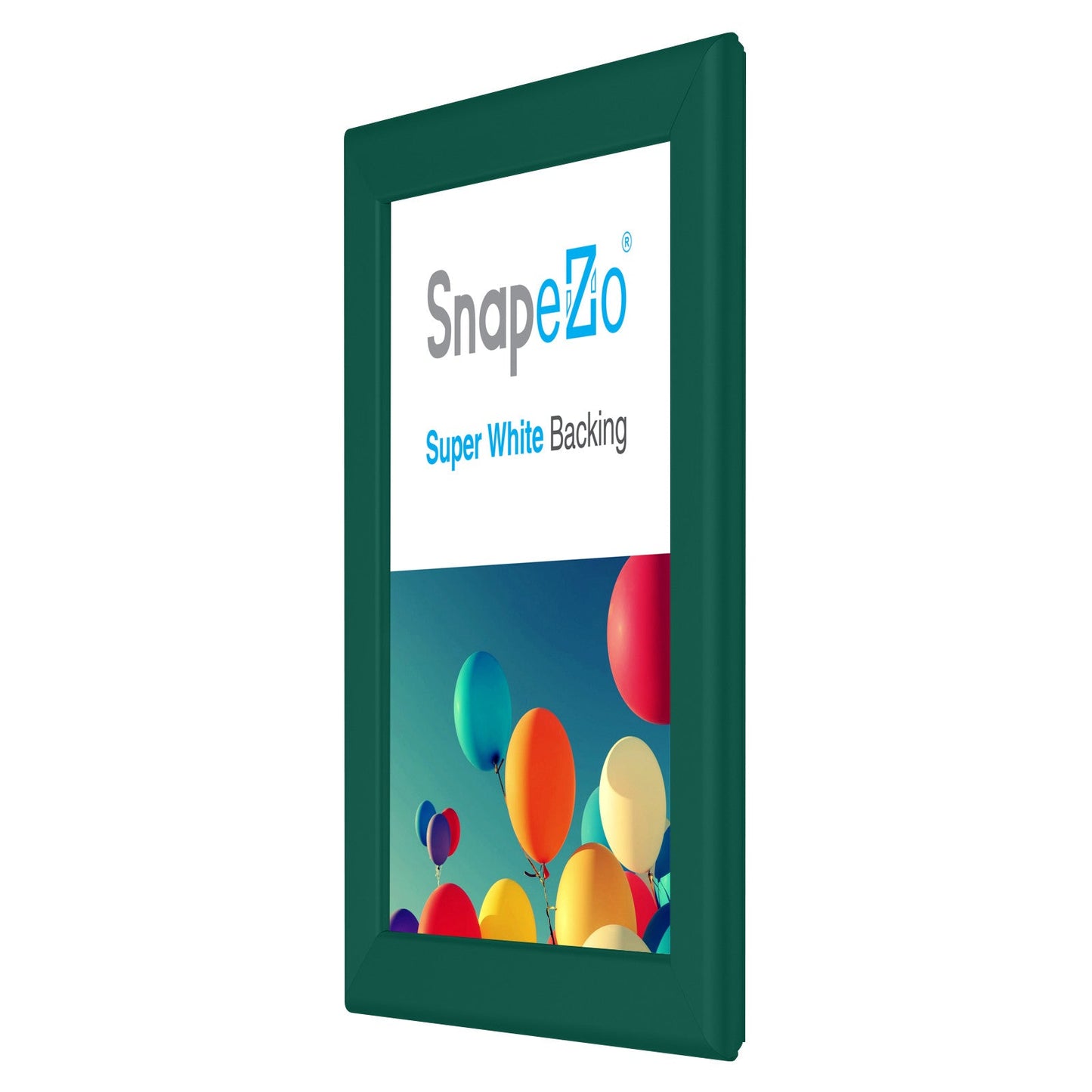 8.5x11 Green SnapeZo® Snap Frame - 1.25" Profile