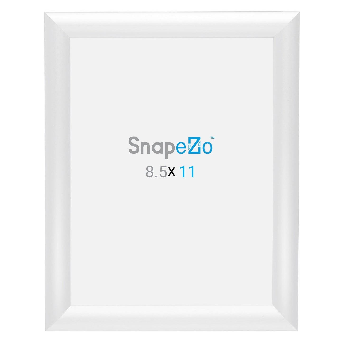 8.5x11 White SnapeZo® Snap Frame - 1" Profile