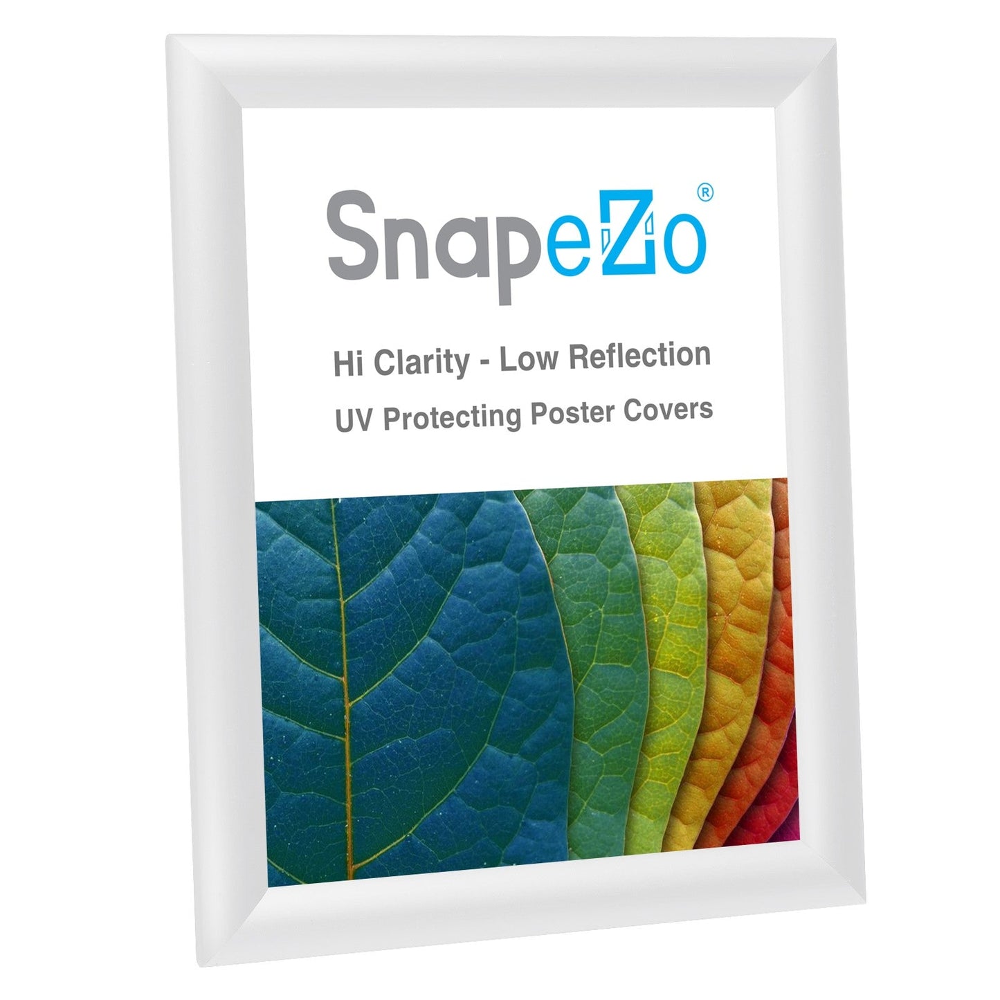 8.5x11 White SnapeZo® Snap Frame - 1" Profile