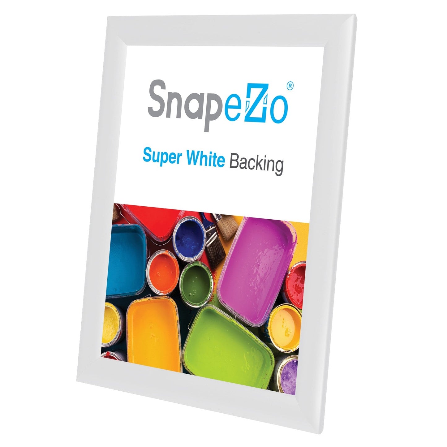 8.5x11 White SnapeZo® Snap Frame - 1" Profile