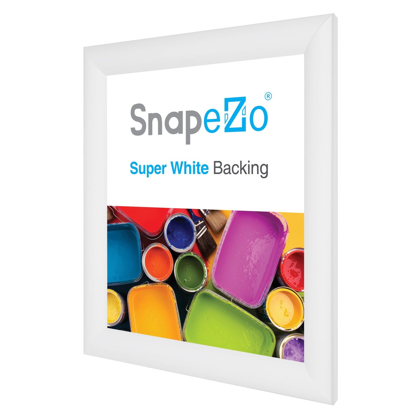10x12 White SnapeZo® Snap Frame - 1.2" Profile