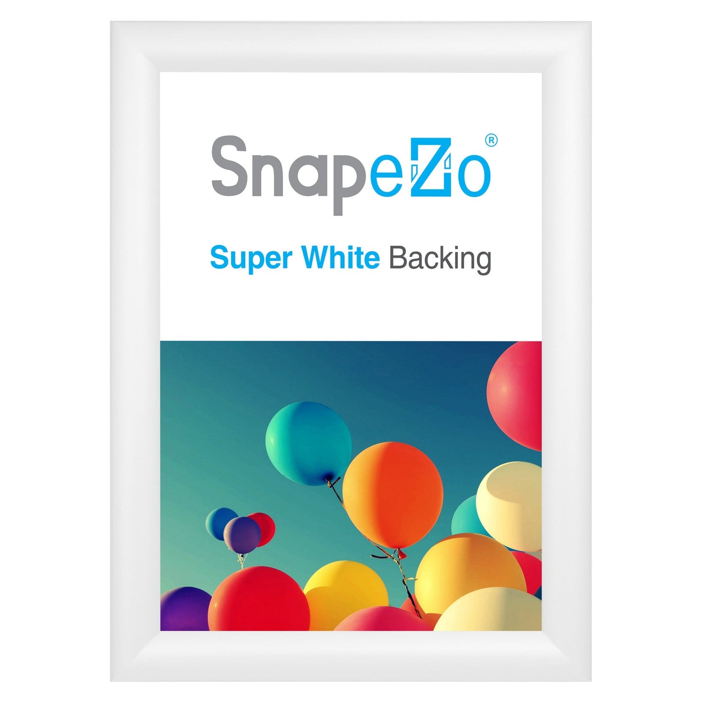 10x14 White SnapeZo® Snap Frame - 1.2" Profile