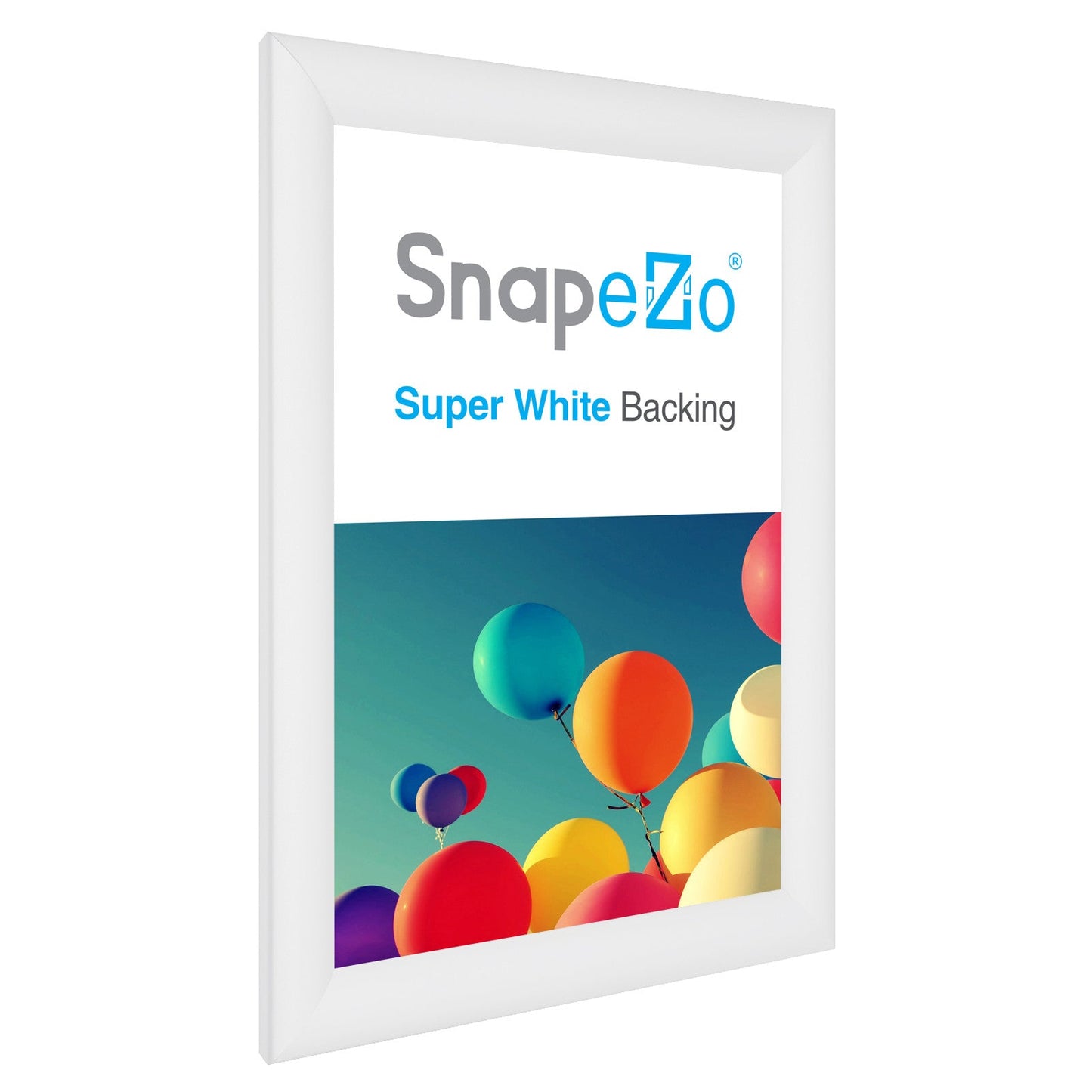 10x15 White SnapeZo® Snap Frame - 1.2" Profile