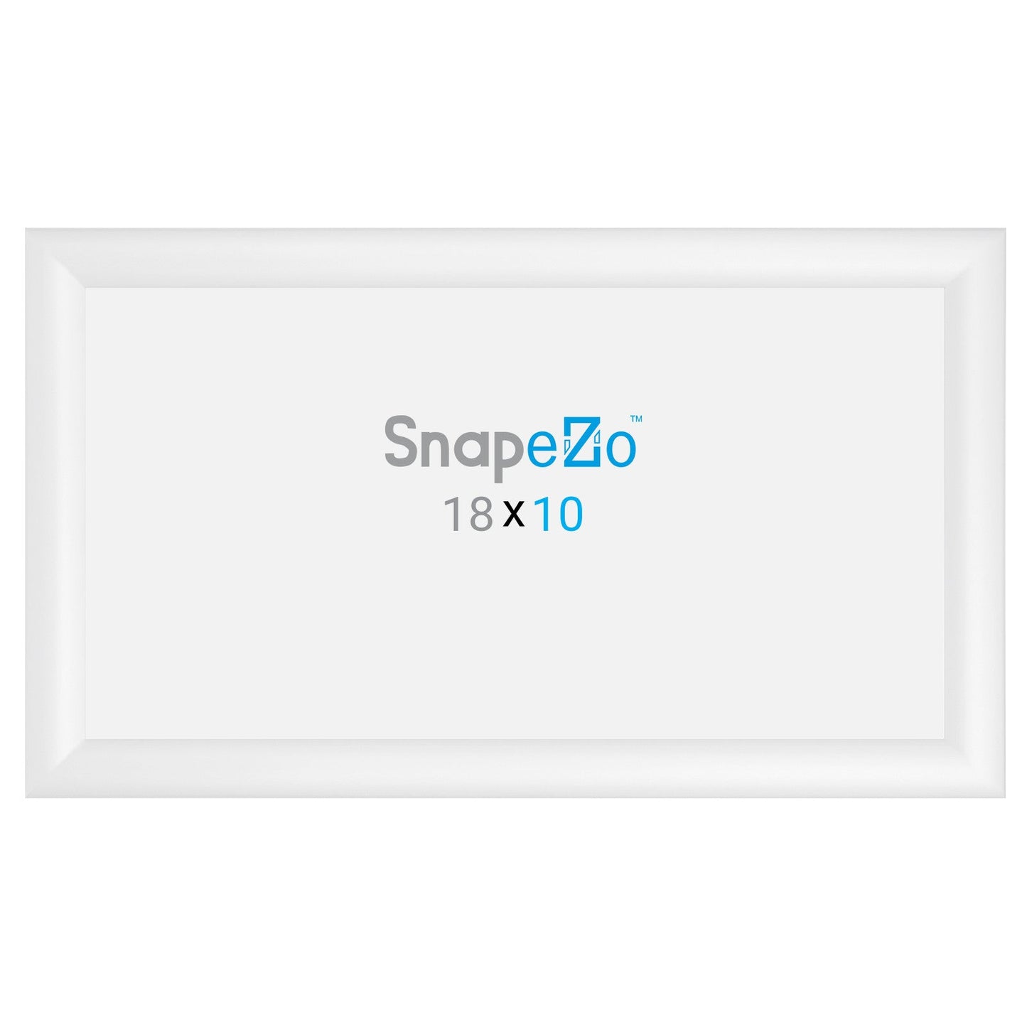 10x18 White SnapeZo® Snap Frame - 1.2" Profile