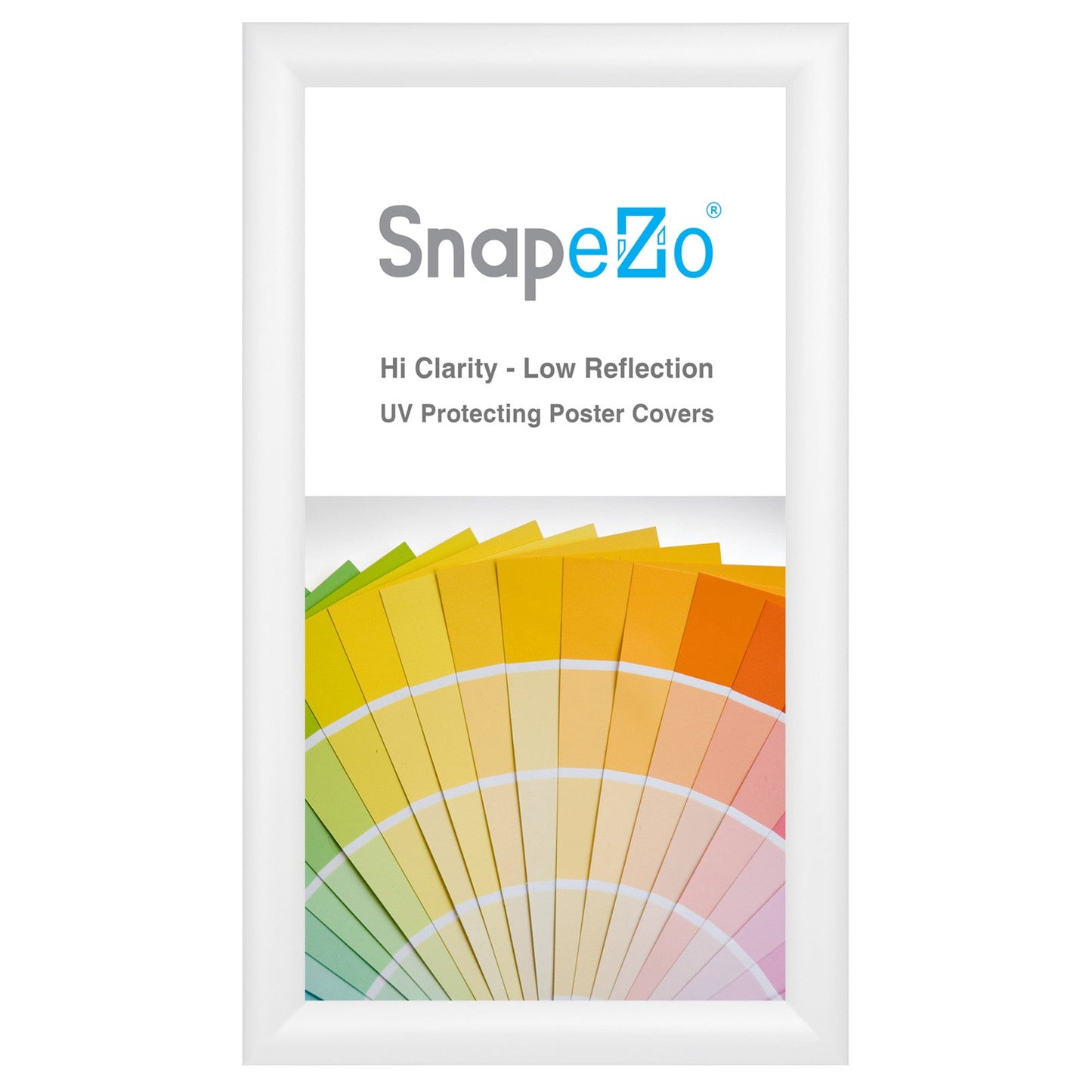 10x18 White SnapeZo® Snap Frame - 1.2" Profile