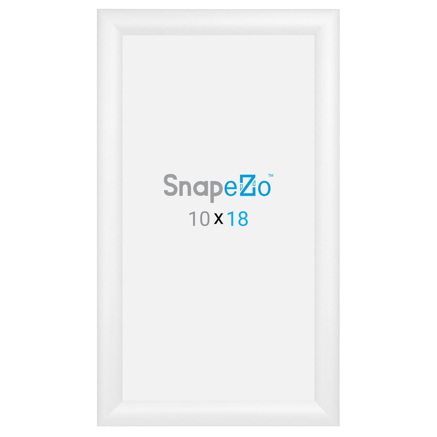 10x18 White SnapeZo® Snap Frame - 1.2" Profile