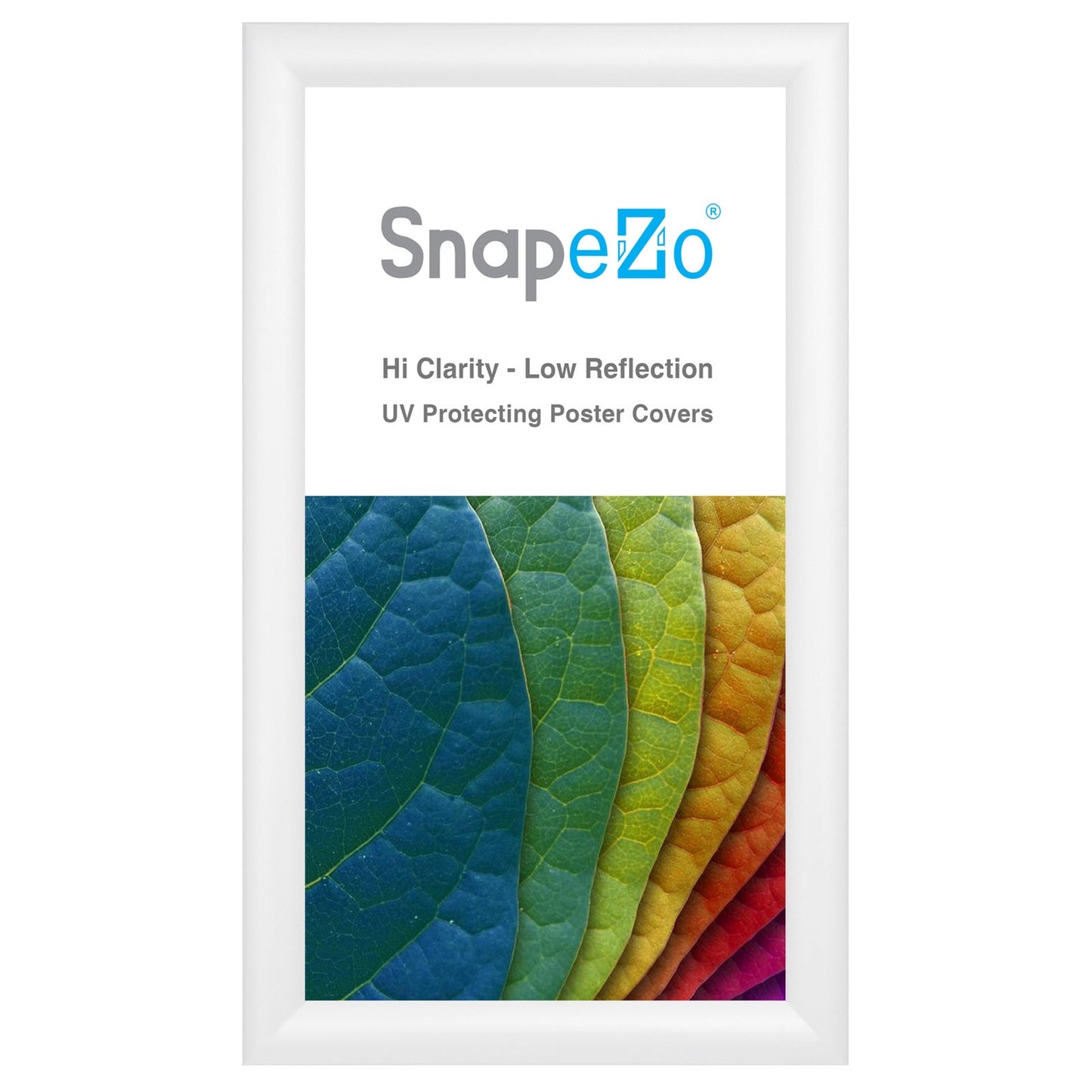 10x18 White SnapeZo® Snap Frame - 1.2" Profile