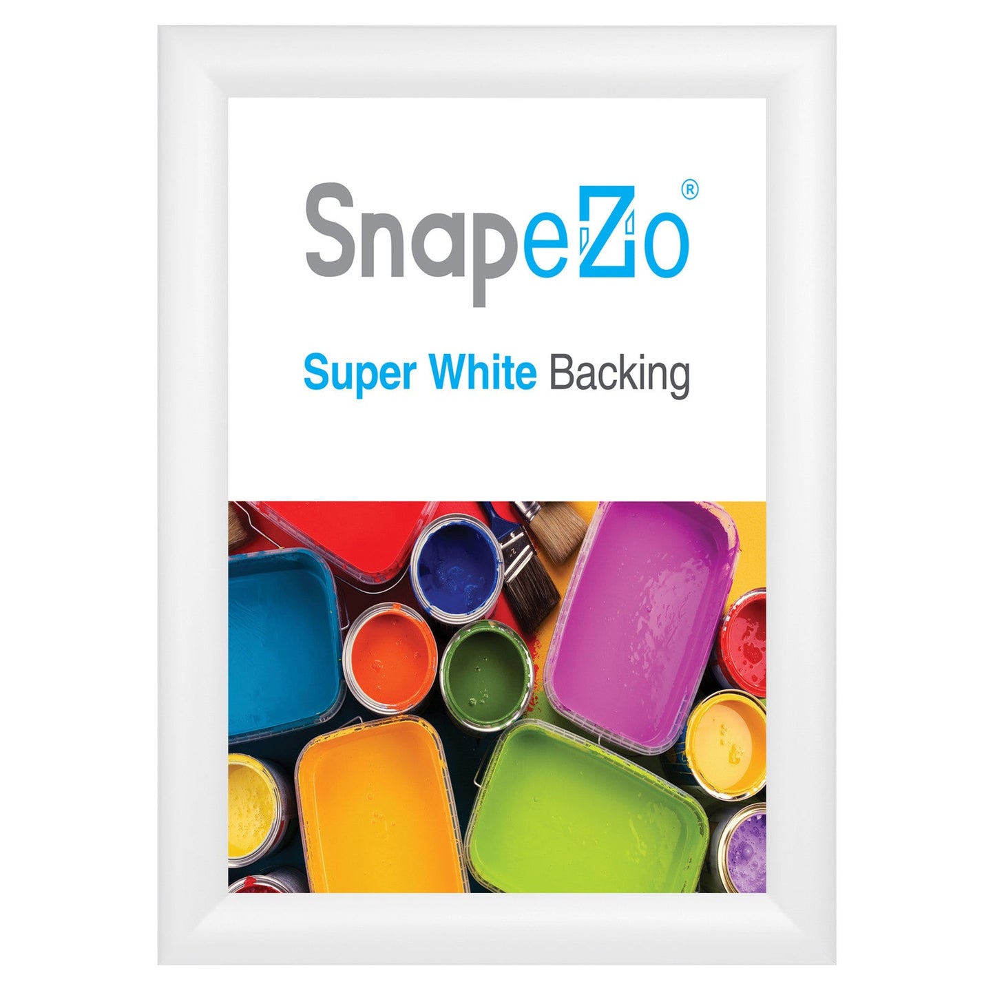 10x13 White SnapeZo® Snap Frame - 1.2" Profile