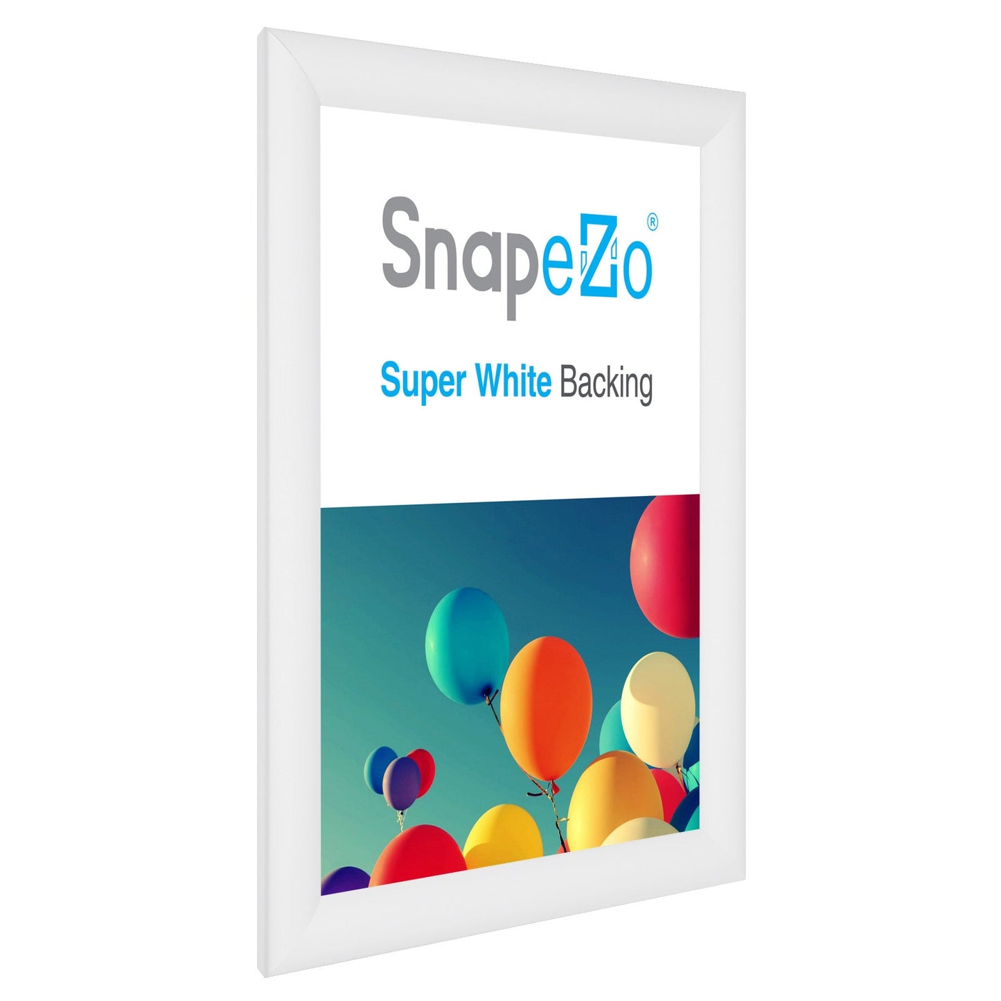 10x13 White SnapeZo® Snap Frame - 1.2" Profile