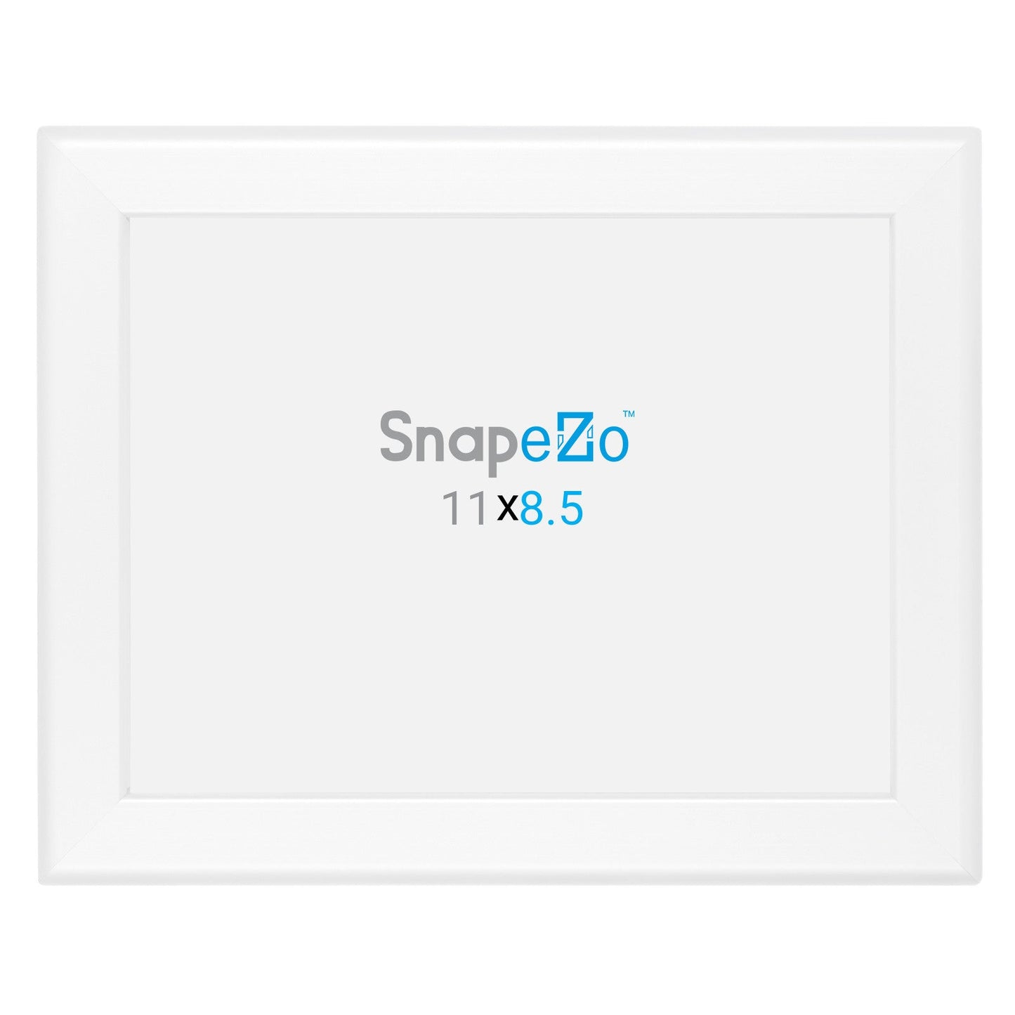 8.5x11 White SnapeZo® Snap Frame - 1.25" Profile