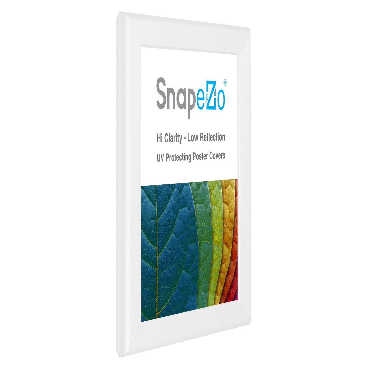 8.5x11 White SnapeZo® Snap Frame - 1.25" Profile