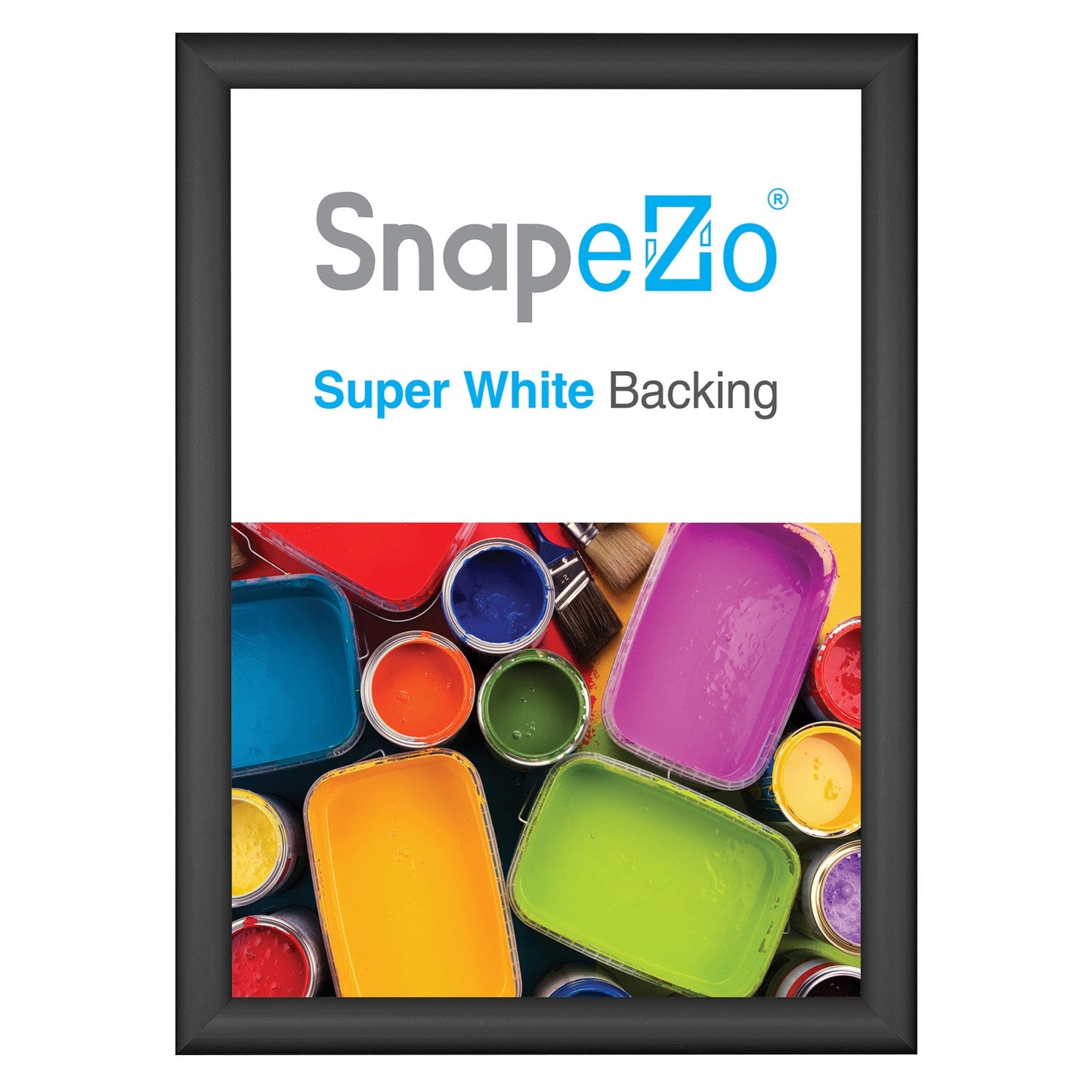 A3 Black SnapeZo® Snap Frame - 1" Profile