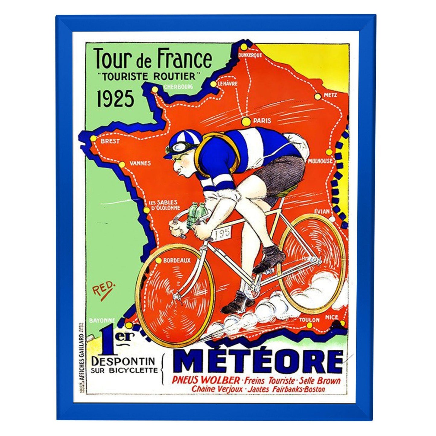 20x30 Blue SnapeZo® Snap Frame - 1.25 Inch Profile