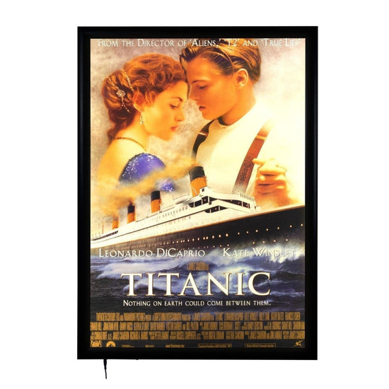 Load image into Gallery viewer, 27x40 Black SnapeZo® LED Home Theater Frame 1.38&amp;quot; Profile Width
