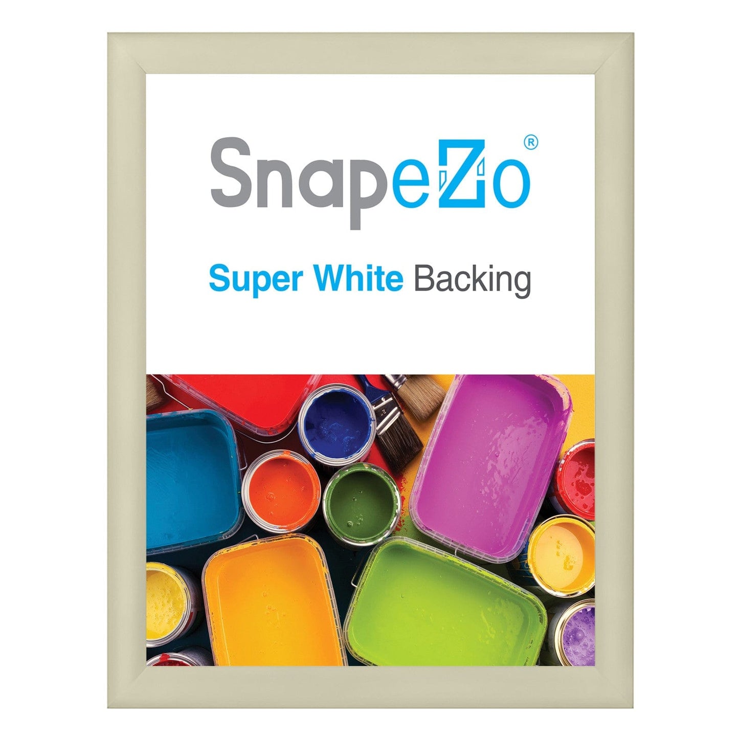 36x48 Inches Cream SnapeZo® Snap Frame - 1.2" profile - Snap Frames Direct