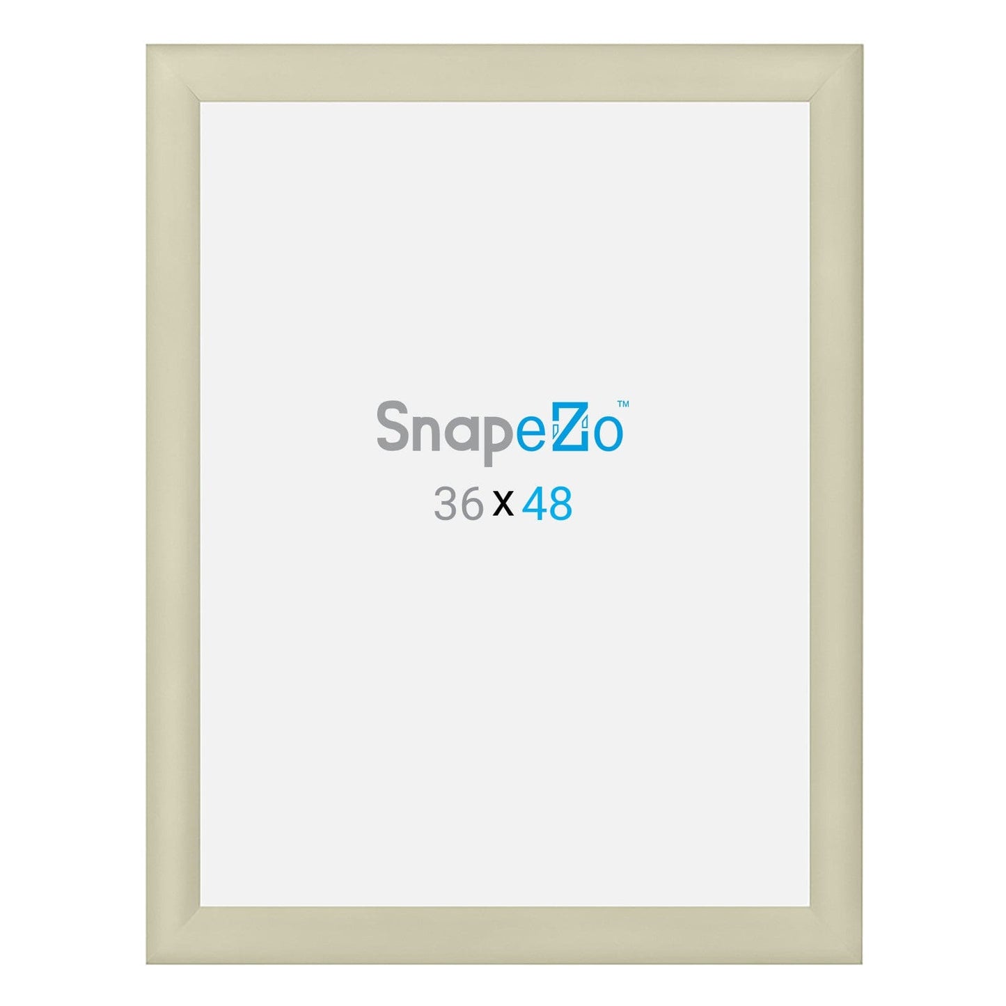 36x48 Inches Cream SnapeZo® Snap Frame - 1.2" profile - Snap Frames Direct