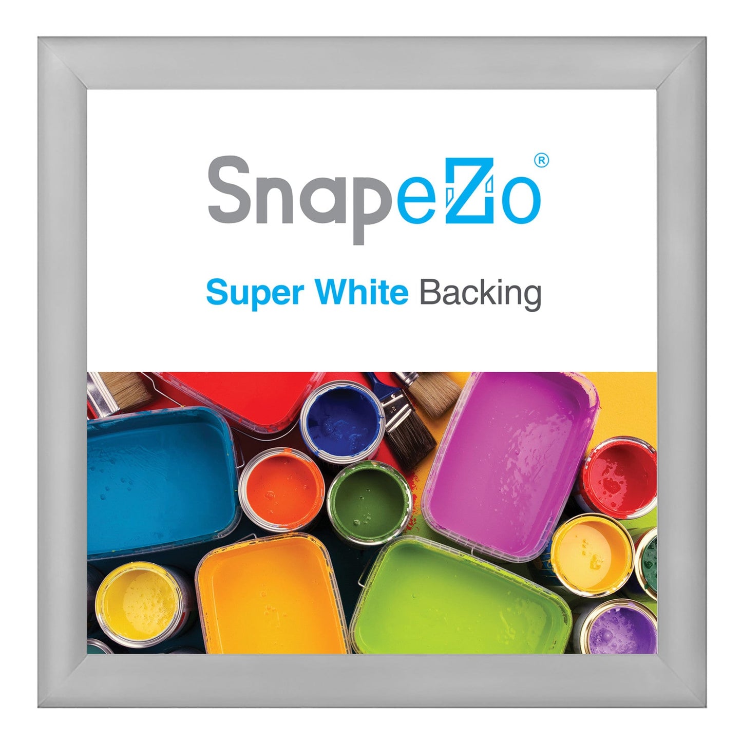 Twin-Pack of 37x37 Silver Snapezo® Frame