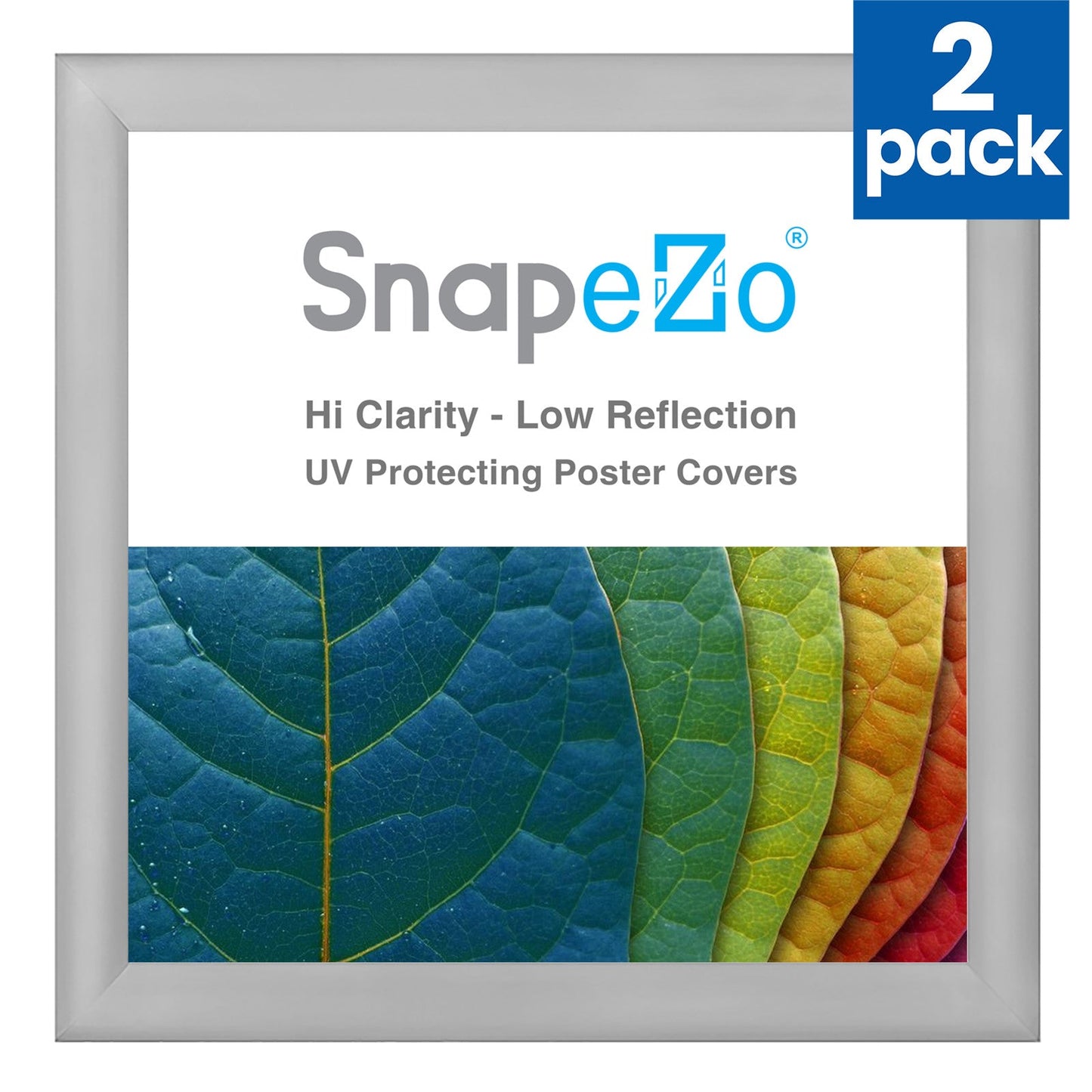 Twin-Pack of 37x37 Silver Snapezo® Frame