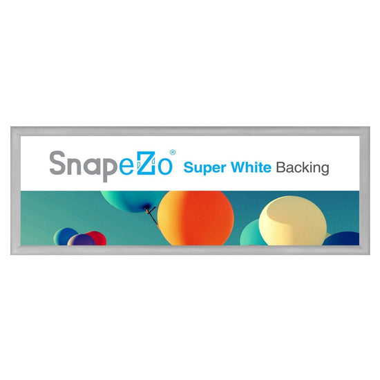 Load image into Gallery viewer, 21x62 Silver SnapeZo® Snap Frame - 1.7&amp;quot; Profile - Snap Frames Direct
