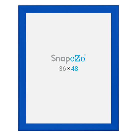 36x48 Blue SnapeZo® Snap Frame - 1.7" Profile - Snap Frames Direct