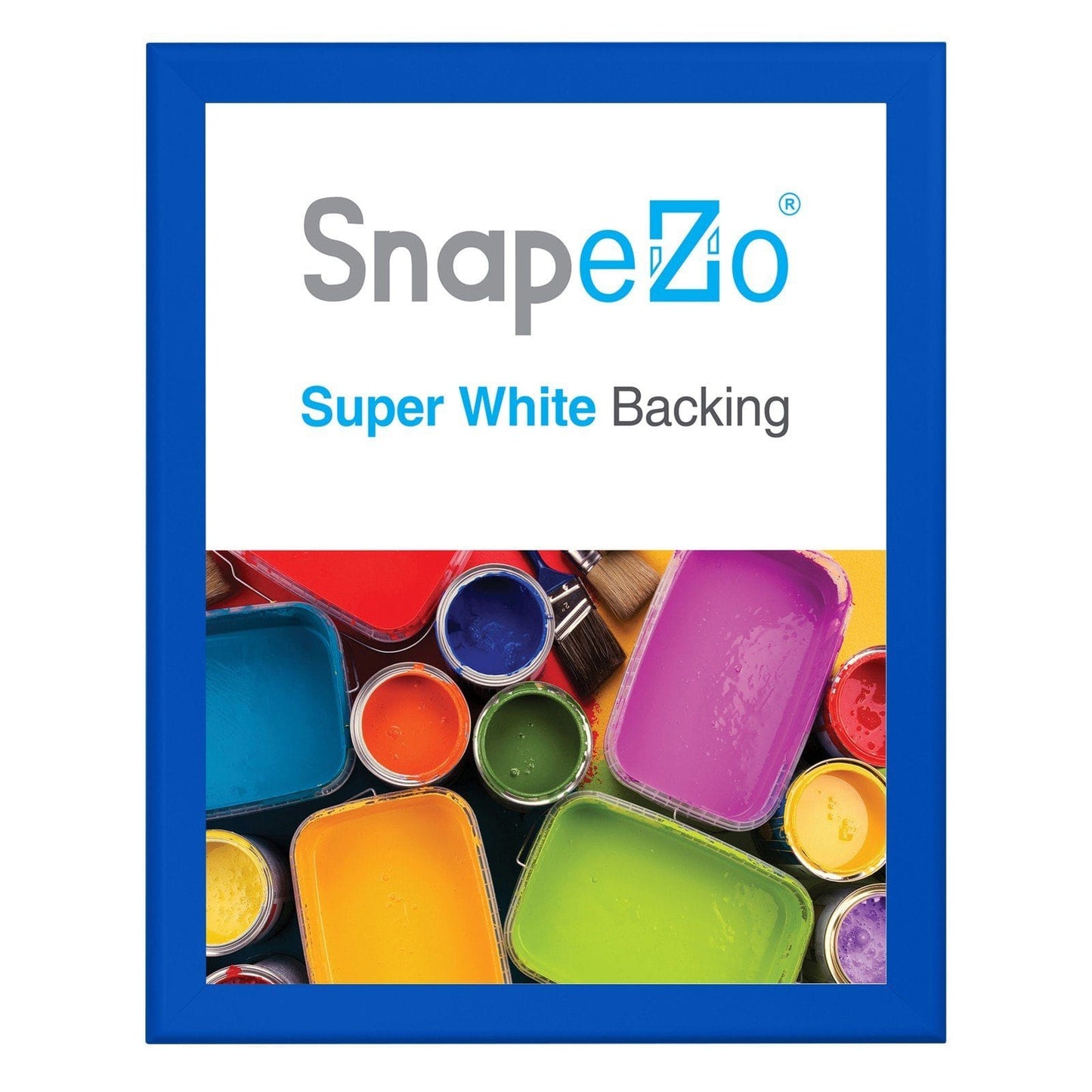 36x48 Blue SnapeZo® Snap Frame - 1.7" Profile - Snap Frames Direct