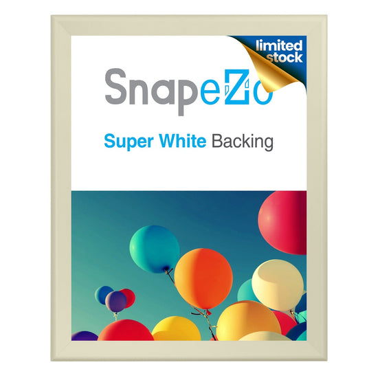 Twin-Pack of 36x48 Inches Cream Snapezo® Snap Frame - 1.7" profile