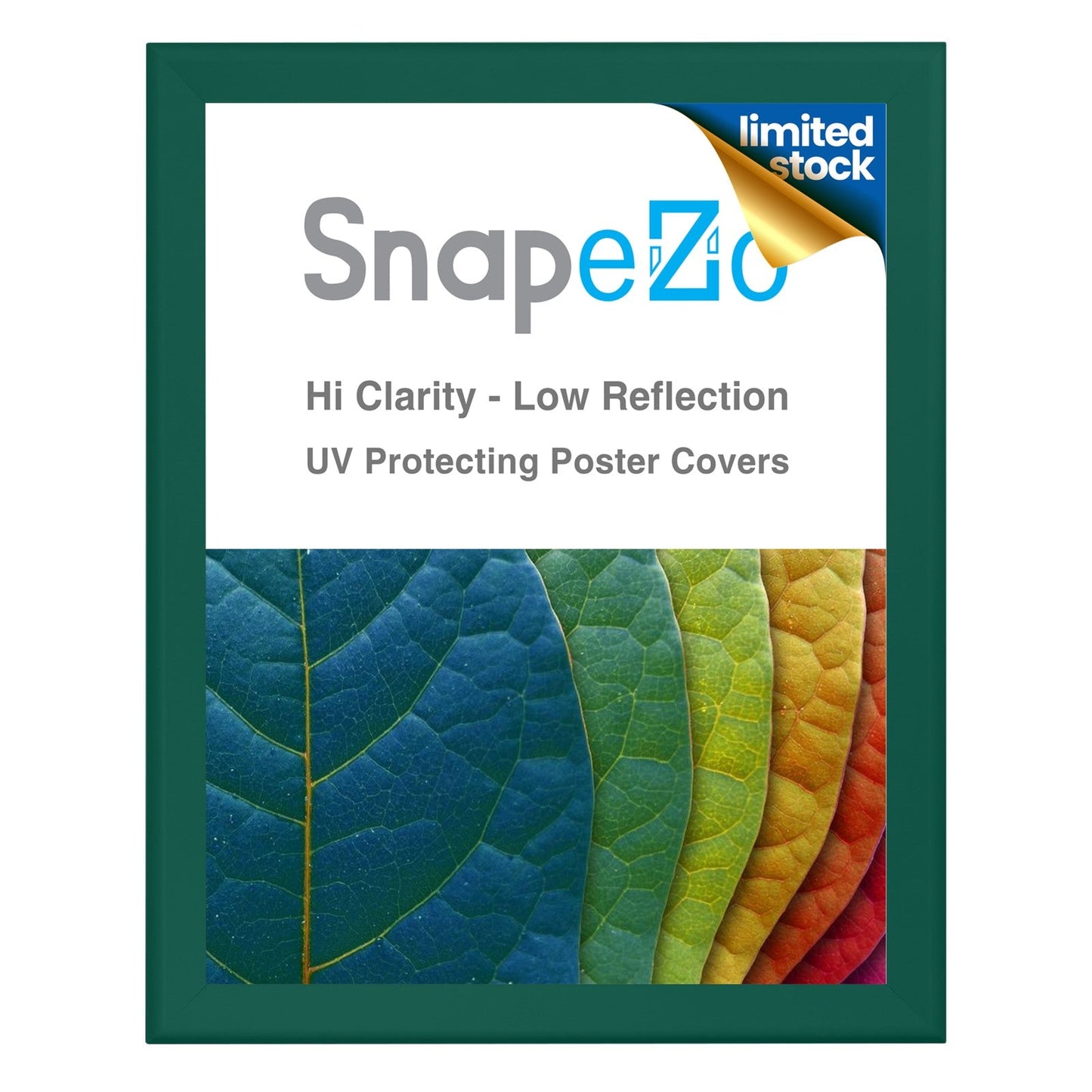 Twin-Pack of 36x48 Inches Green Snapezo® Snap Frame - 1.7" profile