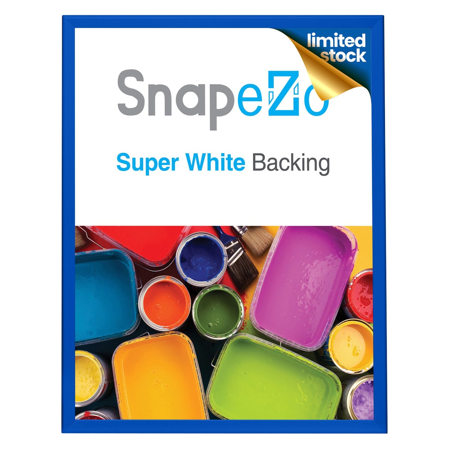 Twin-Pack of 36x48 Blue Snapezo® Snap Frame - 1.25" Profile