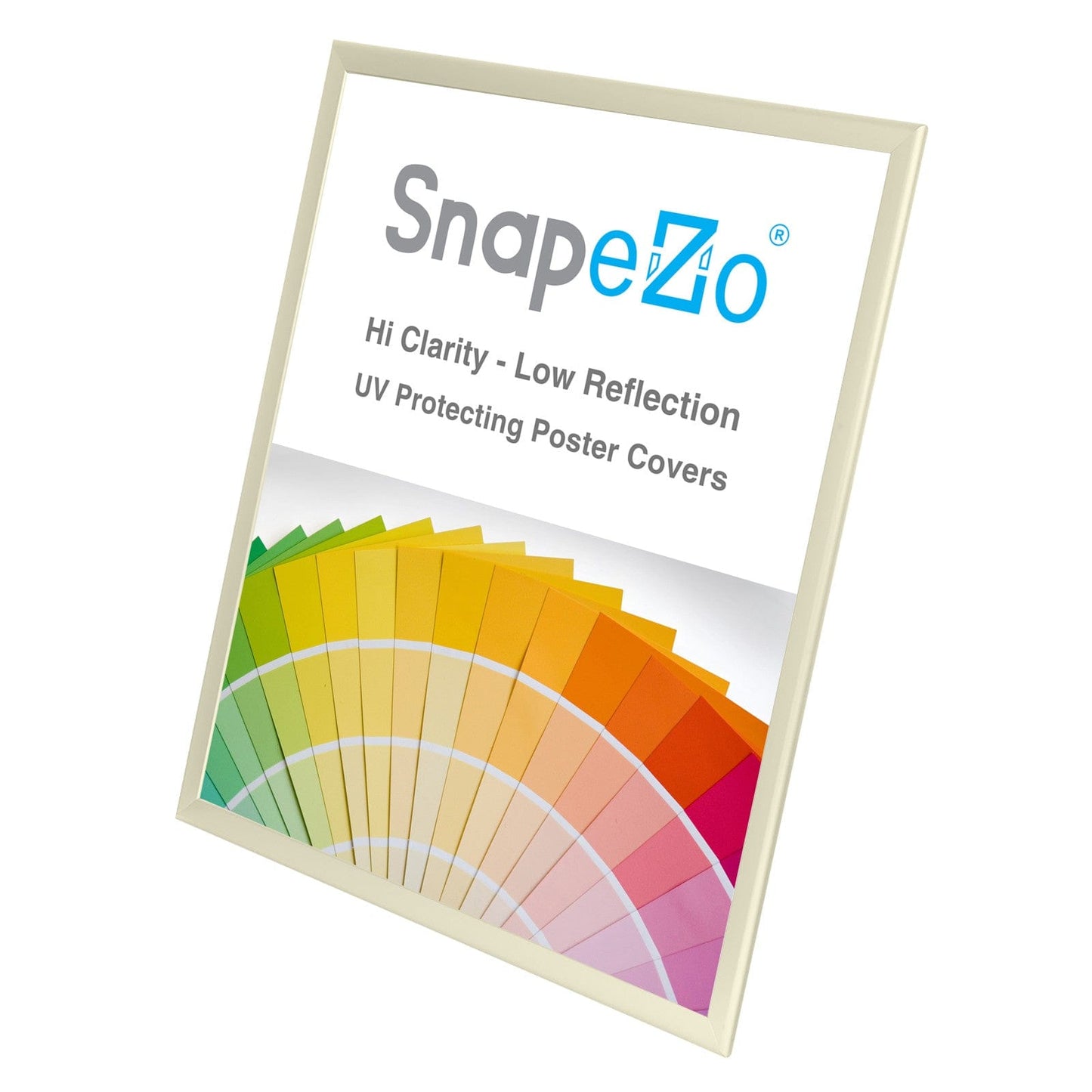 36x48 Inches Cream SnapeZo® Snap Frame - 1.25" profile - Snap Frames Direct