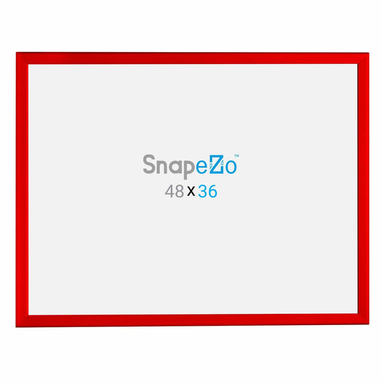 Load image into Gallery viewer, 36x48 Red SnapeZo® Snap Frame - 1.25&amp;quot; Profile - Snap Frames Direct
