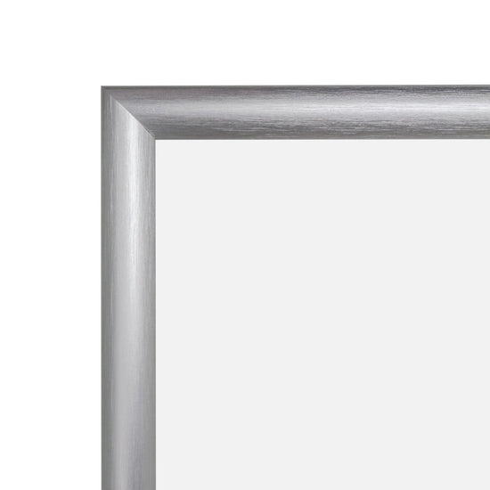 24x36 Brushed Silver SnapeZo® Snap Frame - 1 Inch Profile