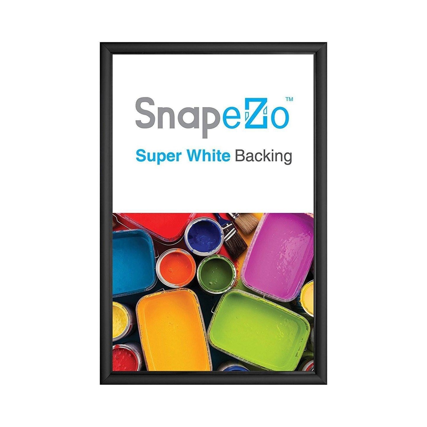 8x24 Black SnapeZo® Snap Frame - 1 Inch Profile