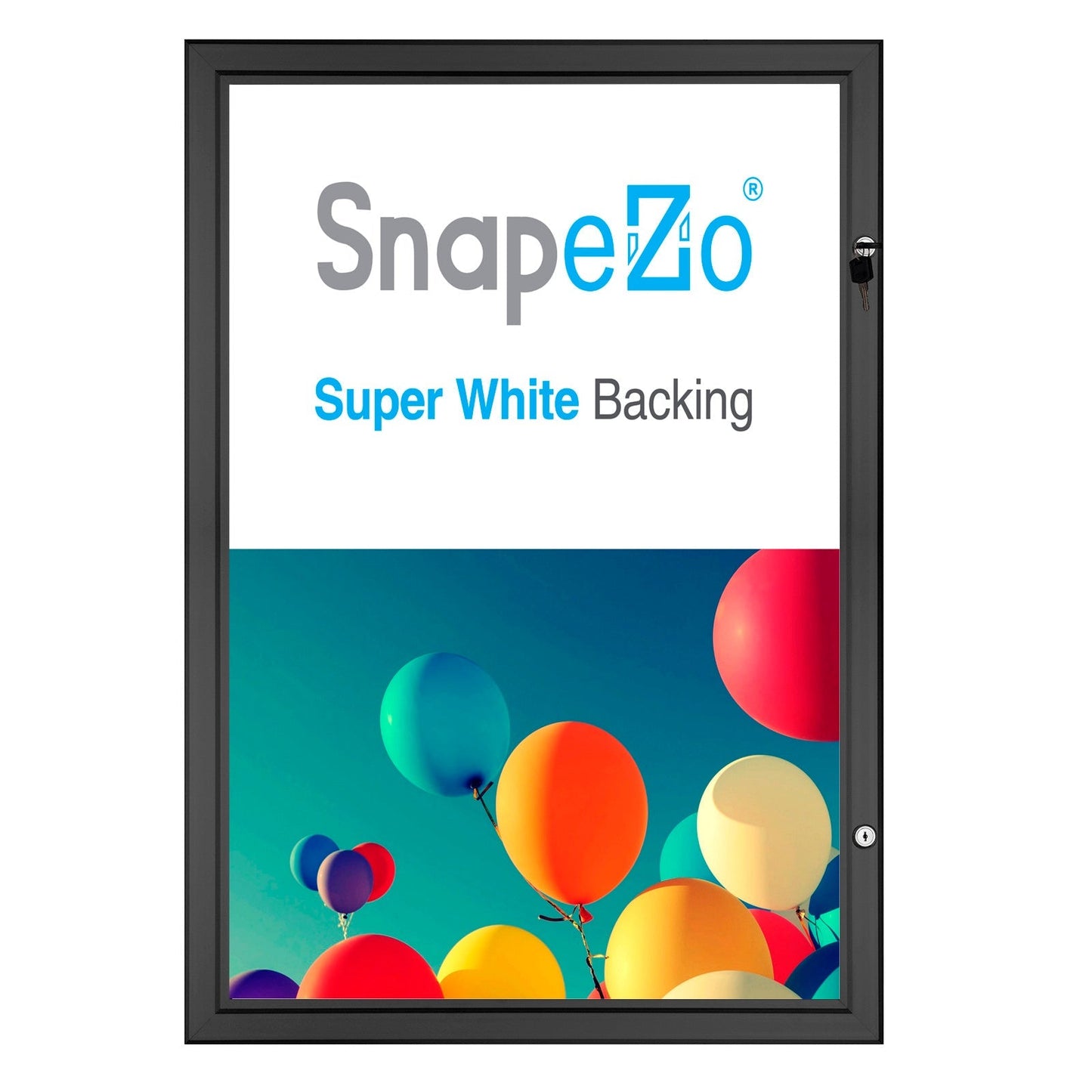 16x20 SnapeZo® Black Poster Case 1.77" Profile Width