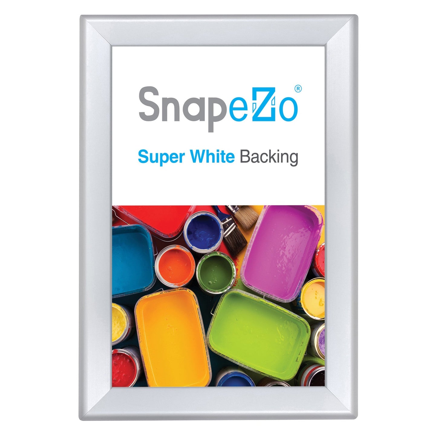 11x17 SnapeZo® Silver Double-Sided Snap Frame 1.25" Profile Width
