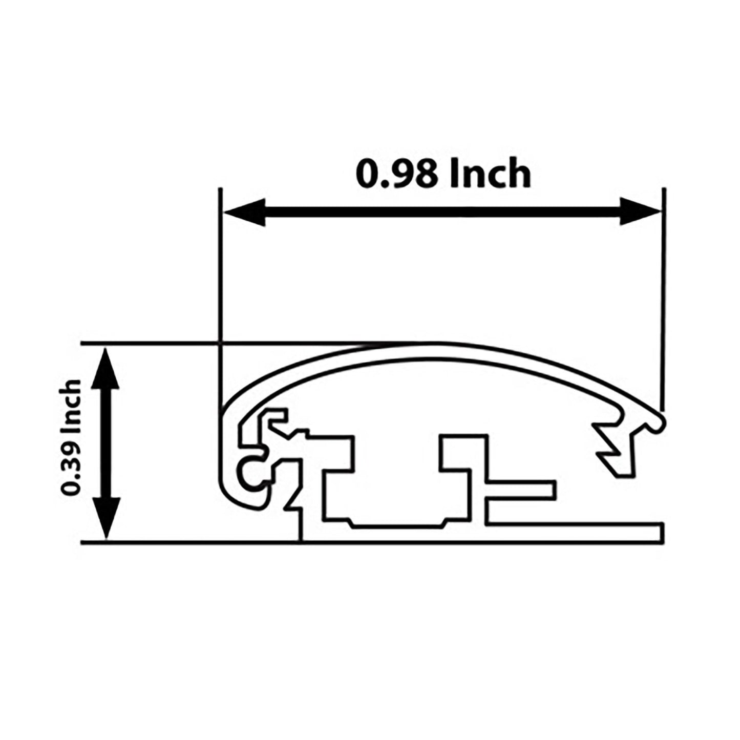 8.5x11 Light Wood SnapeZo Snap Frame - 1 Inch Profile