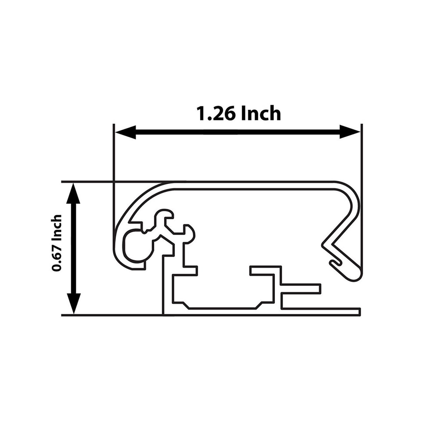 20x30 Light Wood SnapeZo® Snap Frame - 1.25 Inch Profile