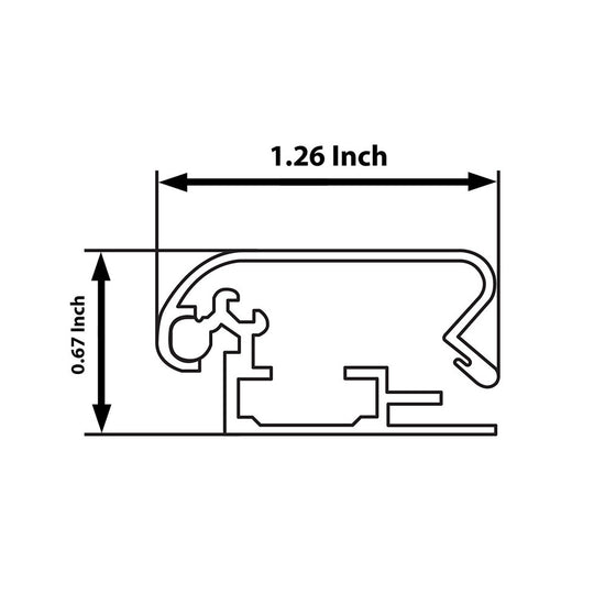 20x30 Light Wood SnapeZo® Snap Frame - 1.25 Inch Profile