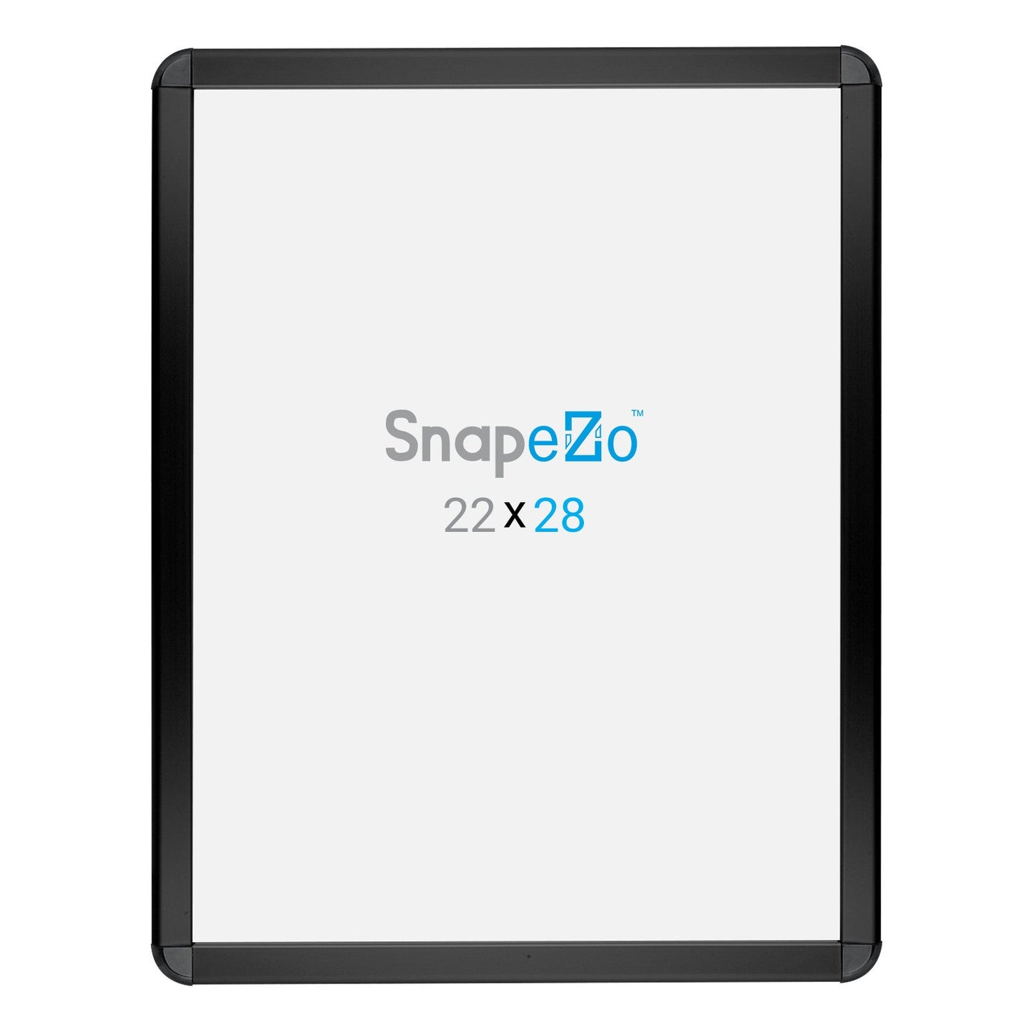 22x28 SnapeZo® Black Round-Cornered Snap Frame 1.25" Profile Width